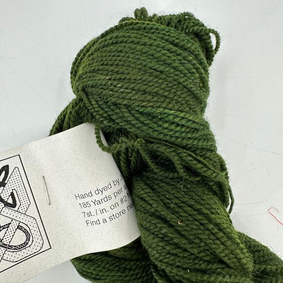 Interlacements Tiny Toes Yarn Hand Dyed Judy Ditmore Green SuperWash Merino Wool - Picture 7 of 9